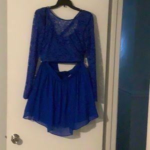 B.Smart 2 piece skirt and crop top.